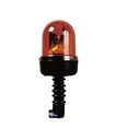 Feu tournant - orange - 12 volt - Fixation sur tube