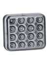 Achteruitrijlicht 12/24V LED - 78 x 68 x 40 - kristal