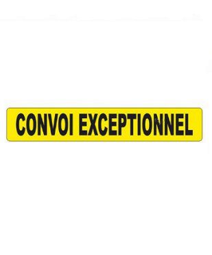 PANEEL "TRANSPORT EXCEPTIONNEL" 1000 MM X 160 MM