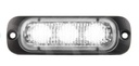 Feu d'avertissement à éclats 3 LED 12/24V - VDC - BLANC