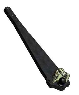 Poutre inférieure avec boule KBA8345 - L = 1300 mm