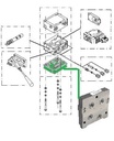 Sluitplaat  PVSI - P.max.350bar met LX aansluiting  G 1/4"