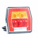 Universele LED-achterlicht 12-36V, 4-functioneel met kentekenverlichting