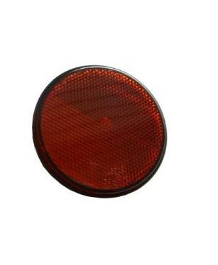 Reflector met centrale vijs (Ø80mm) rood