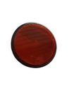 Reflector met centrale vijs (Ø80mm) rood