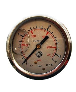 Manometer Ø 63 mm - 0-0016 bar