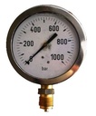 Manometer Ø 100 mm - 0-1000 bar