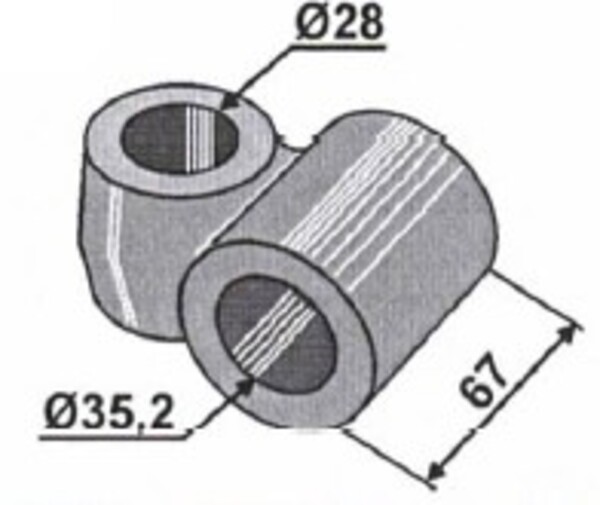 Kop dia 35,2mm voor 90 510 125