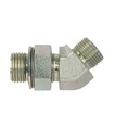 1" ORFS X 1/2" BSP instelbaar - 45°