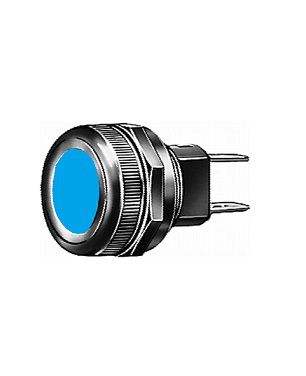 Controlelamp blauw - Ø 17,5 mm - W2 x 4,6 - 1,2 w