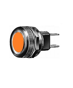 Lampe témoin orange - Ø 17,5 mm - W2 x 4,6 - 1,2 w