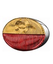 Achterlicht - pinker - stop - stand - plaat - ovaal - 105 x 57