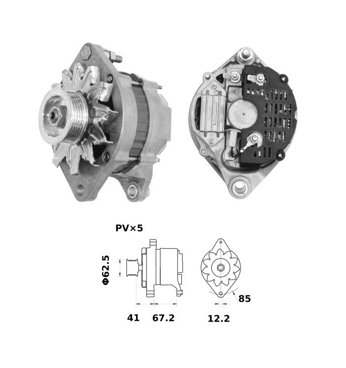 Alternateur Mahle MG696  14V - 65 A