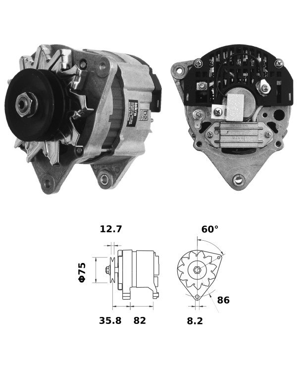 Alternateur Mahle MG402  14V - 65 A