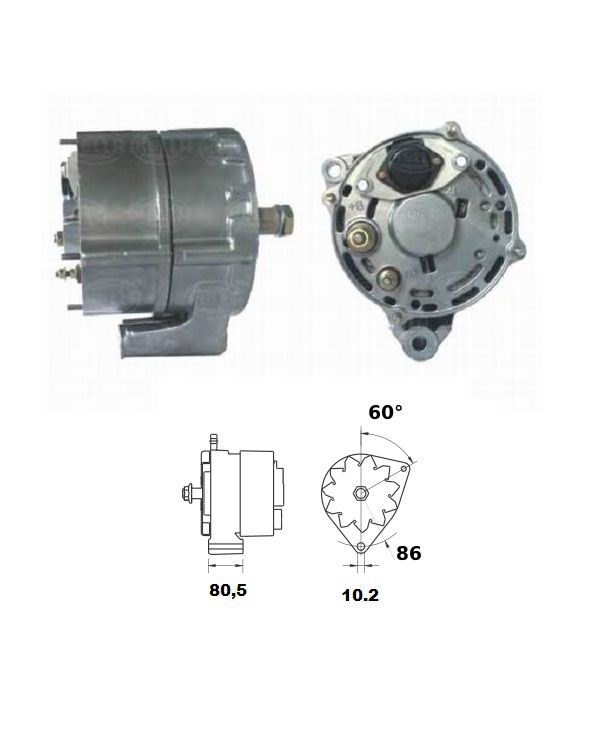Alternator 14V - 95 A