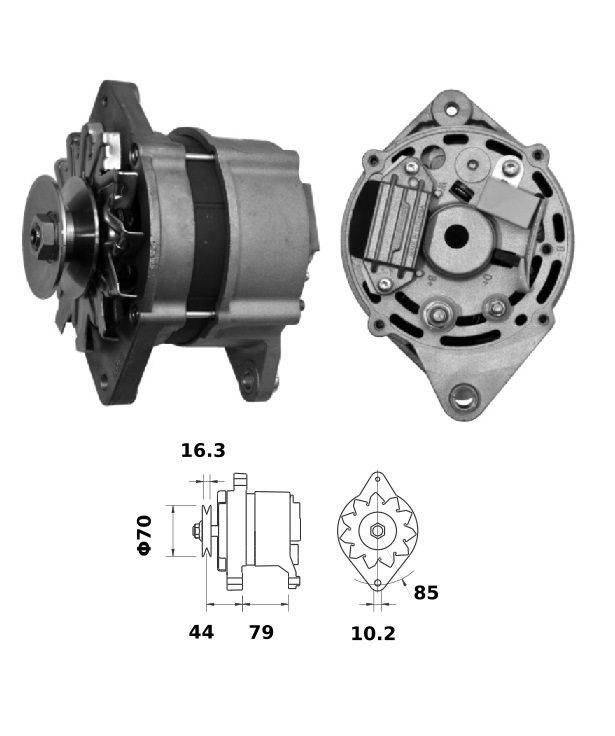 Alternator Mahle MG502  14V - 95 A
