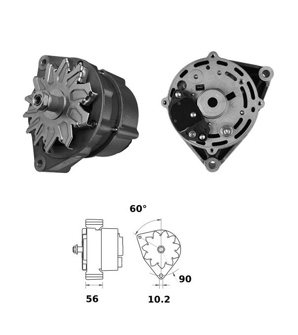 Alternator Mahle MG169  14V - 95 A