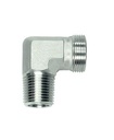 Haakse koppeling 90° mannelijk (06L - M12X1,5) x mannelijk (M10x1,0 conisch)
