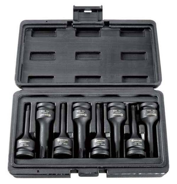 Doppen torx set 1/2 - TORX T25-T27-T30-T40-T 45-T50-T55-T60