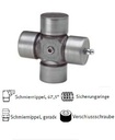 Kruis 22x55 met smeernippel lateraal
