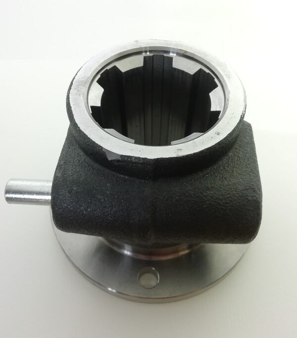 Flens met profiel bus met stift  1.3/4" - 6 - 6 gaten Ø 100mm