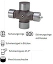 Kruis 32x76 - 27x94 met 1 smeernippel lateraal 