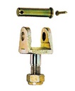 Kit fixation embout plat avec tige filetée agraset 369