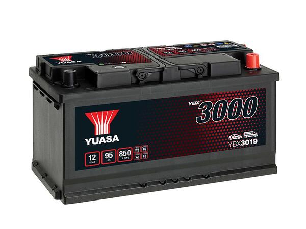 Batterij 12V - 95AH - 353x175x190 - Plus rechts