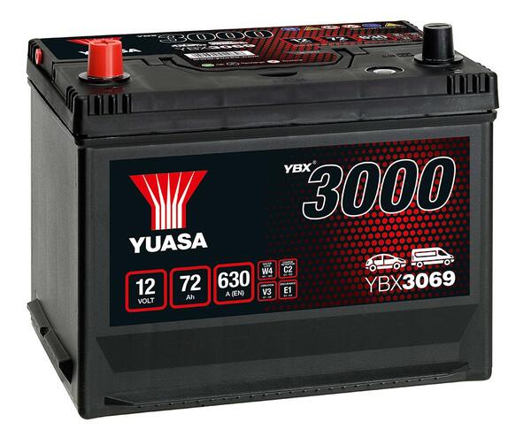 Batterij 12V - 72AH - 269x174x223