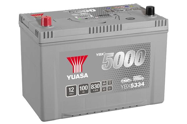 Batterij 12V - 100AH - 304x173x225 - Plus links