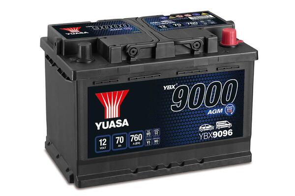 Batterij 12V AGM - 70AH - 278x175x190