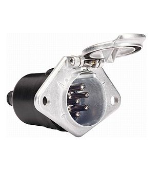 [AEBB123/24V] Stekkerdoos 7 Polig 24V (ALU)