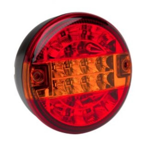 [AEBB1400-1] Achterlicht 12/24V LED - pinker - stop - stand - Ø 140 x 84