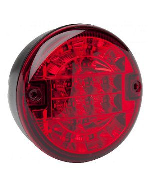 [AEBB1400-2] Mistachterlicht 12/24V LED - Ø 140,0 x 84 - rood