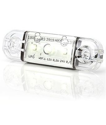 [AEBB201-DV-CR] Markeerverlichting 12/24V - 3 Leds - 83.3 x 24.2 x 10.4 - Krystal