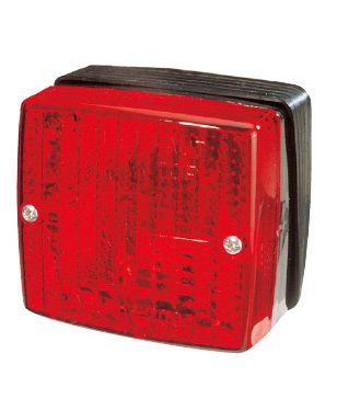 [AEBB700R] Mistachterlicht - 21 w BA15S - 102 x 95 x 55 - rood