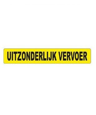 [AEBB90012-NL] PANEEL "UITZONDERLIJK VERVOER" 1000 MM X 160 MM