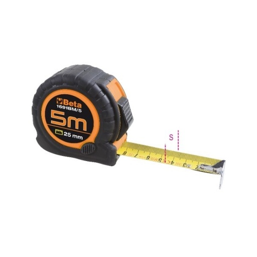 [BETA1691BM/8] Rolmeter stalen meetlint 8 m 