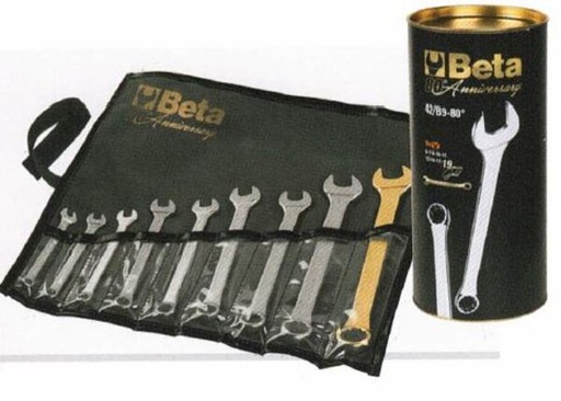 [BETA42/B9-80] 9 Delige set ringsleutels in etui
