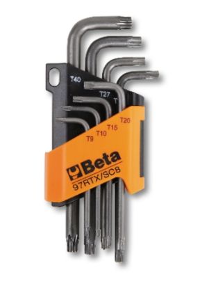 [BETA97BTX/SC8] 8-delige set haakse stiftsleutels Torx