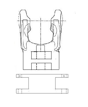 [BOND508065359] Gaffel voor Heston 4600 - kruis 6