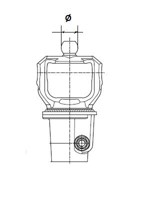 [BOND511063758] Gaffel met bout 1.3/8" - 21