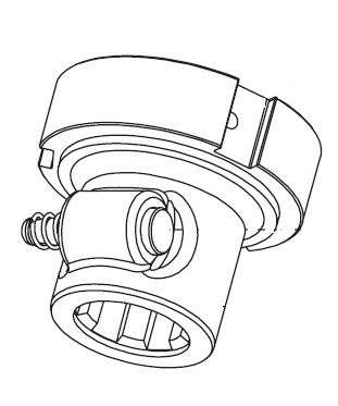 [BOND513010302] Moyeu + verrou  1.3/8" - 6