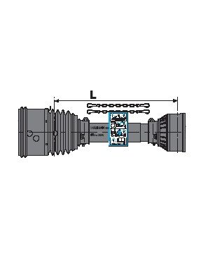 [BOND5CG7121FXWS] Complete bescherming lengte 1210 mm 80°