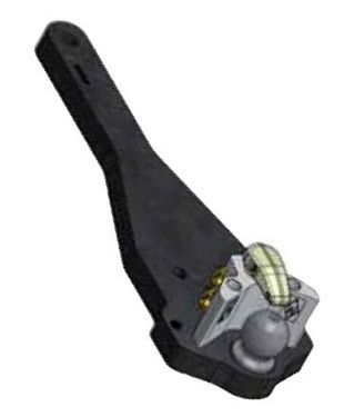 [CRAM8003284] Poutre inférieure avec boule KBA8305FB - L = 760 mm