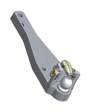 [CRAM8003679] Poutre inférieure avec boule KBA8301ALX - L = 712 mm