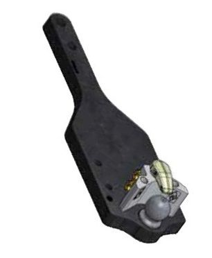 [CRAM8003684] Poutre inférieure avec boule KBA8308ONB - L = 870 mm