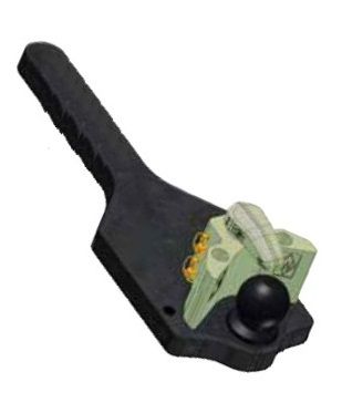 [CRAM8004278] Poutre inférieure avec boule KBA8345-1000 - L =1000 mm - épaisseur 45 mm - Largeur 300 mm