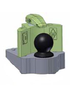 [CRAM8004709] Kit KBAW15 avec boule,plaque 15°et verrouillage