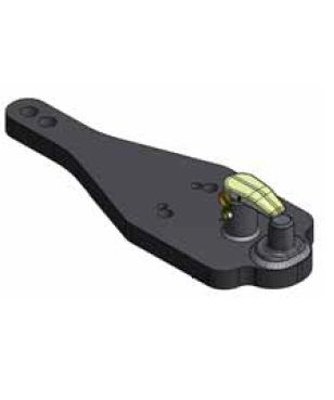 [CRAM8005132] Onderbalk met vaste pen PBA5303ML - L = 615 mm - Dikte 40 mm - Breedte 240 mm